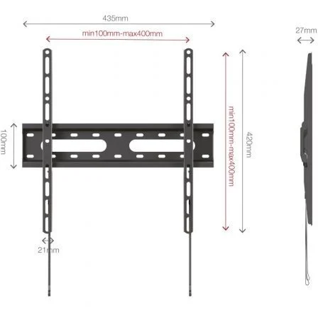 Fonestar FIX-044BA Soporte de pared para TV de 32 a 70 pulgadas